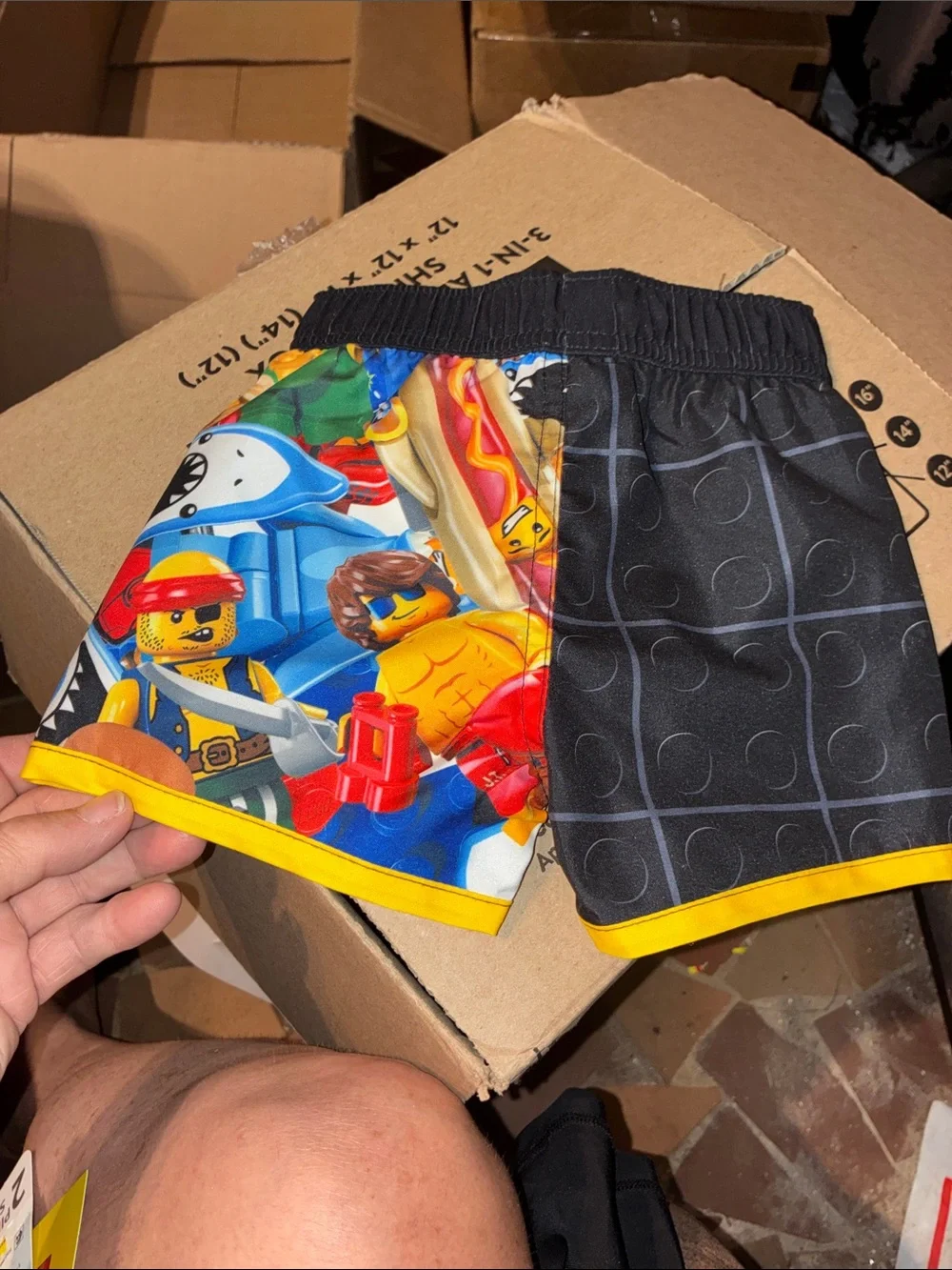 Lego Red and Black Kids Two-Piece Swim Set
